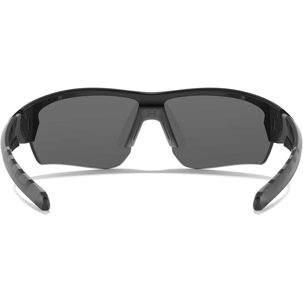 Under Armour Shiny Black UA Rival With Grey Mirror Lens