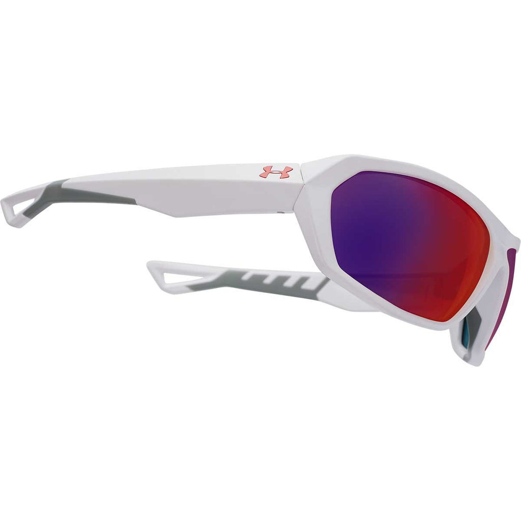 Under Armour White UA Rage With Infrared Mirror Lens
