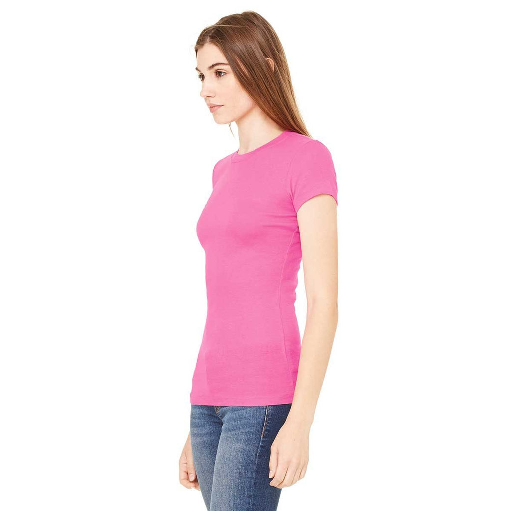 Bella + Canvas Women's Berry Sheer Mini Rib Short-Sleeve T-Shirt