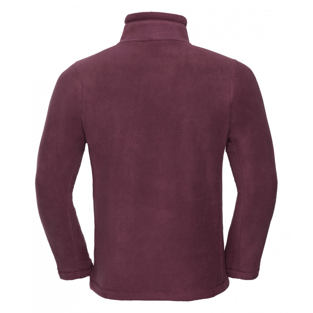 Russell Men's Burgundy Outdoor Fleece Jacket