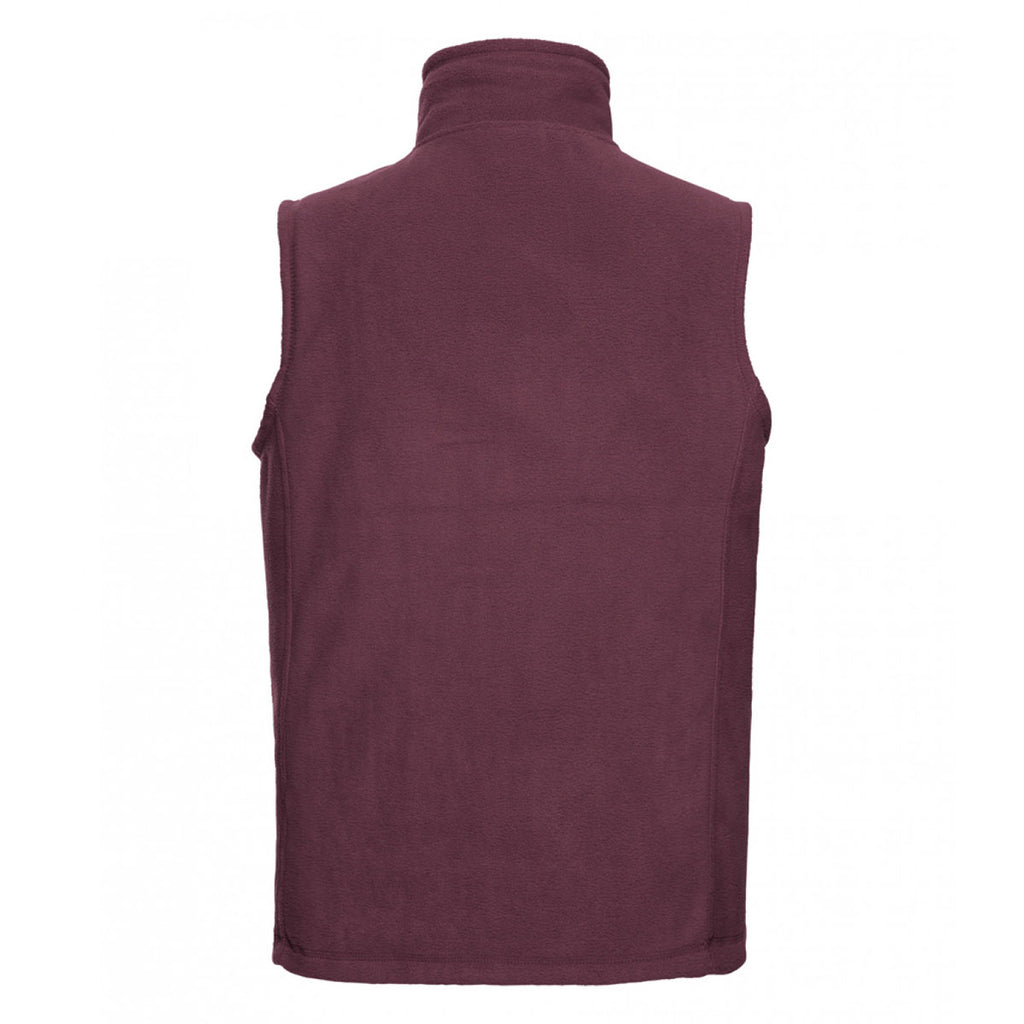 Russell Men's Burgundy Outdoor Fleece Gilet