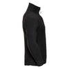 Russell Men's Black Zip Neck Outdoor Fleece