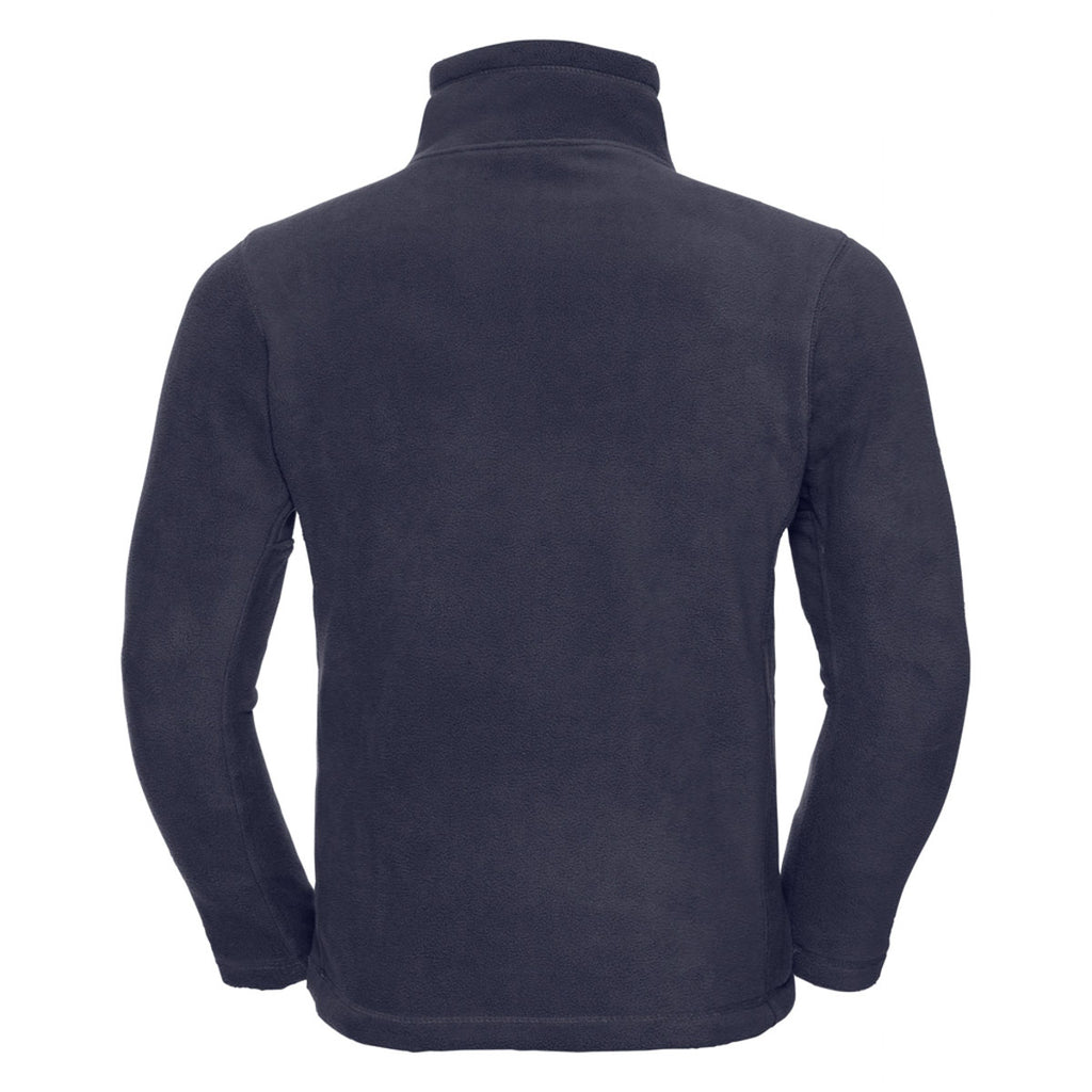 Russell Men's French Navy Zip Neck Outdoor Fleece