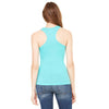 Bella + Canvas Women's Teal Sheer Mini Rib Racerback Tank