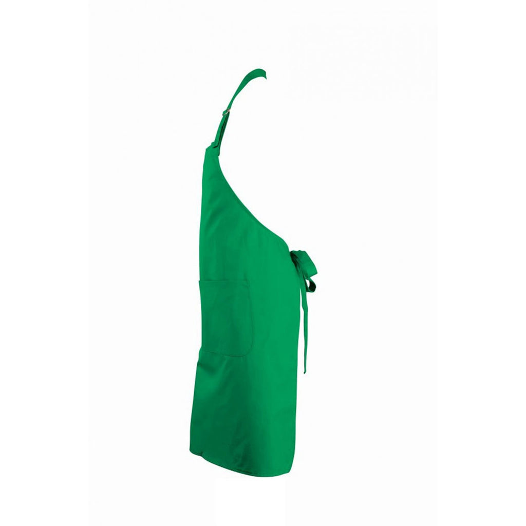 SOL'S Kelly Green Gala Long Bib Apron
