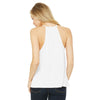 Bella + Canvas Women's White Flowy High Neck Tank