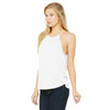 Bella + Canvas Women's White Flowy High Neck Tank