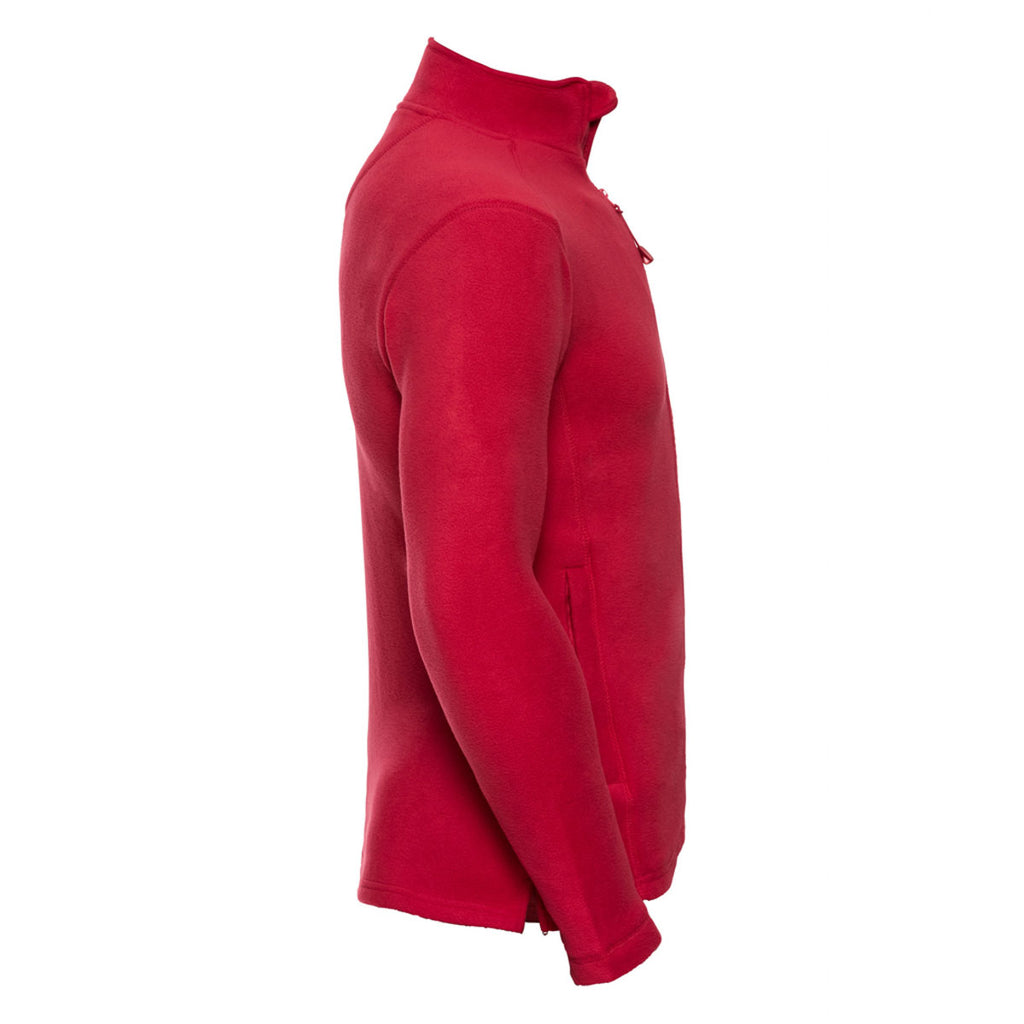 Russell Men's Classic Red Micro Fleece Jacket
