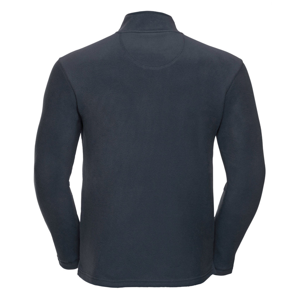 Russell Men's French Navy Micro Fleece Jacket