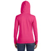 Anvil Women's Hot Pink Long-Sleeve Hooded T-Shirt