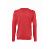 SOL'S Men's Red Galaxy Cotton Acrylic V Neck Sweater