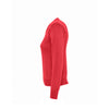 SOL'S Women's Red Galaxy Cotton Acrylic V Neck Sweater