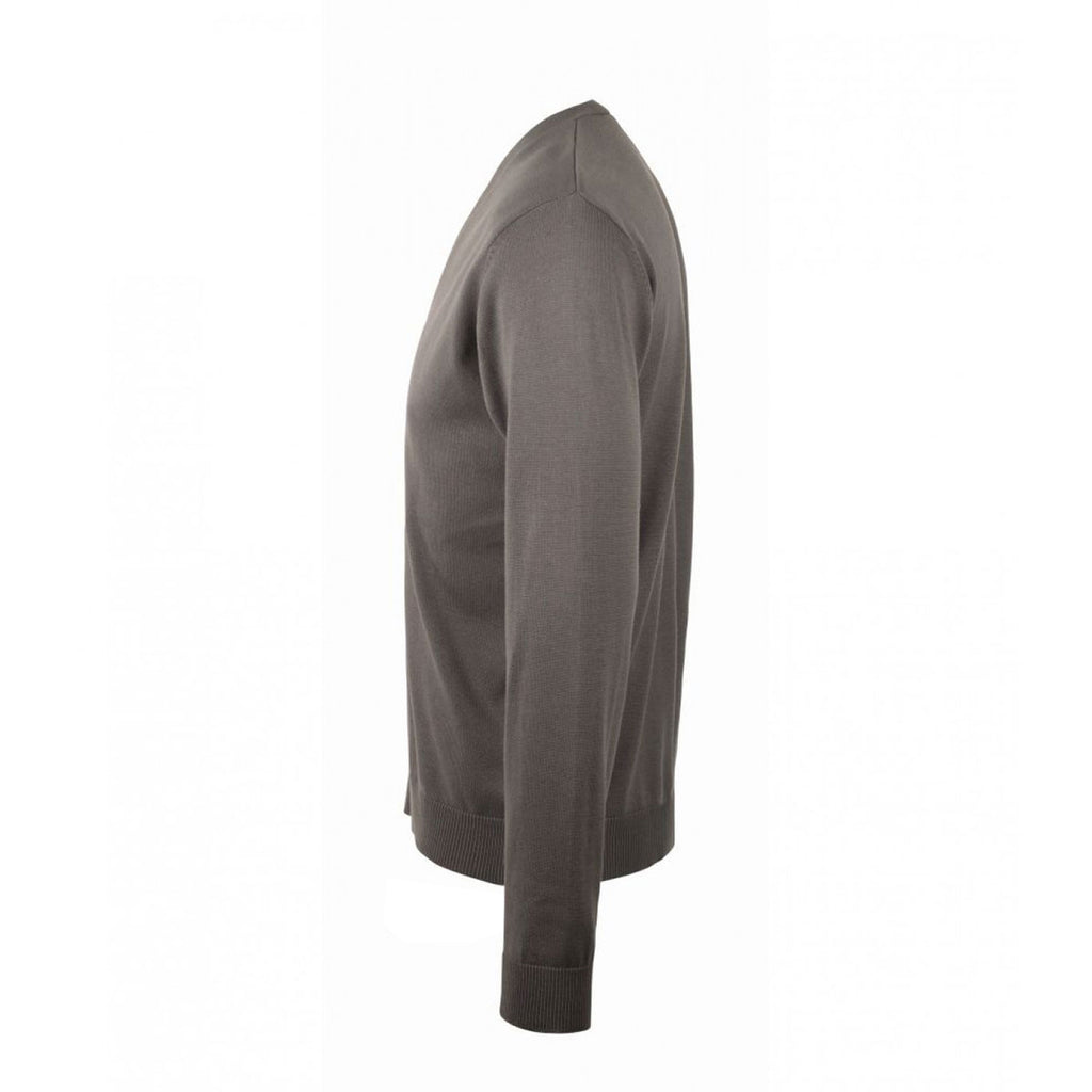SOL'S Men's Medium Grey Golden Cotton Acrylic V Neck Cardigan