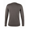 SOL'S Women's Medium Grey Golden Cotton Acrylic V Neck Cardigan