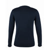 SOL'S Women's Navy Golden Cotton Acrylic V Neck Cardigan