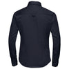 Russell Collection Women's French Navy Long Sleeve Classic Twill Shirt
