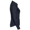 Russell Collection Women's French Navy Long Sleeve Classic Twill Shirt