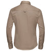 Russell Collection Women's Khaki Long Sleeve Classic Twill Shirt