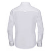 Russell Collection Women's White Long Sleeve Classic Twill Shirt