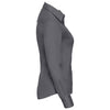 Russell Collection Women's Zinc Long Sleeve Classic Twill Shirt