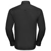 Russell Collection Men's Black Long Sleeve Classic Twill Shirt