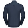 Russell Collection Men's French Navy Long Sleeve Classic Twill Shirt