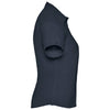 Russell Collection Women's French Navy Short Sleeve Classic Twill Shirt