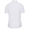 Russell Collection Women's White Short Sleeve Easy Care Poplin Shirt