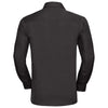 Russell Collection Men's Black Long Sleeve Easy Care Cotton Poplin Shirt
