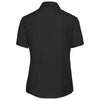 Russell Collection Women's Black Short Sleeve Easy Care Cotton Poplin Shirt