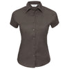 947f-russell-collection-women-brown-shirt