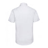 Russell Collection Men's White Short Sleeve Easy Care Fitted Shirt
