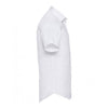 Russell Collection Men's White Short Sleeve Easy Care Fitted Shirt