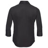 Russell Collection Women's Black 3/4 Sleeve Tencel Fitted Shirt