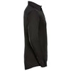 Russell Collection Men's Black Long Sleeve Tencel Fitted Shirt