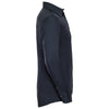 Russell Collection Men's Navy Long Sleeve Tencel Fitted Shirt