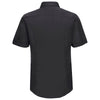 Russell Collection Men's Black Short Sleeve Tencel Fitted Shirt