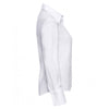 Russell Collection Women's White Long Sleeve Ultimate Non-Iron Shirt