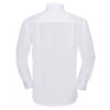 Russell Collection Men's White Long Sleeve Ultimate Non-Iron Shirt
