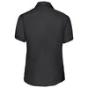 Russell Collection Women's Black Short Sleeve Ultimate Non-Iron Shirt