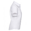 Russell Collection Women's White Short Sleeve Ultimate Non-Iron Shirt