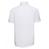 Russell Collection Men's White Short Sleeve Ultimate Non-Iron Shirt