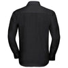 Russell Collection Men's Black Long Sleeve Tailored Ultimate Non-Iron Shirt