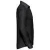 Russell Collection Men's Black Long Sleeve Tailored Ultimate Non-Iron Shirt