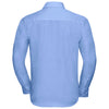 Russell Collection Men's Bright Sky Long Sleeve Tailored Ultimate Non-Iron Shirt