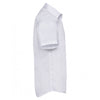 Russell Collection Men's White Short Sleeve Tailored Ultimate Non-Iron Shirt