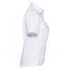 Russell Collection Women's White Short Sleeve Ultimate Stretch Shirt