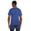 Anvil Men's Heather Blue Lightweight V-Neck T-Shirt