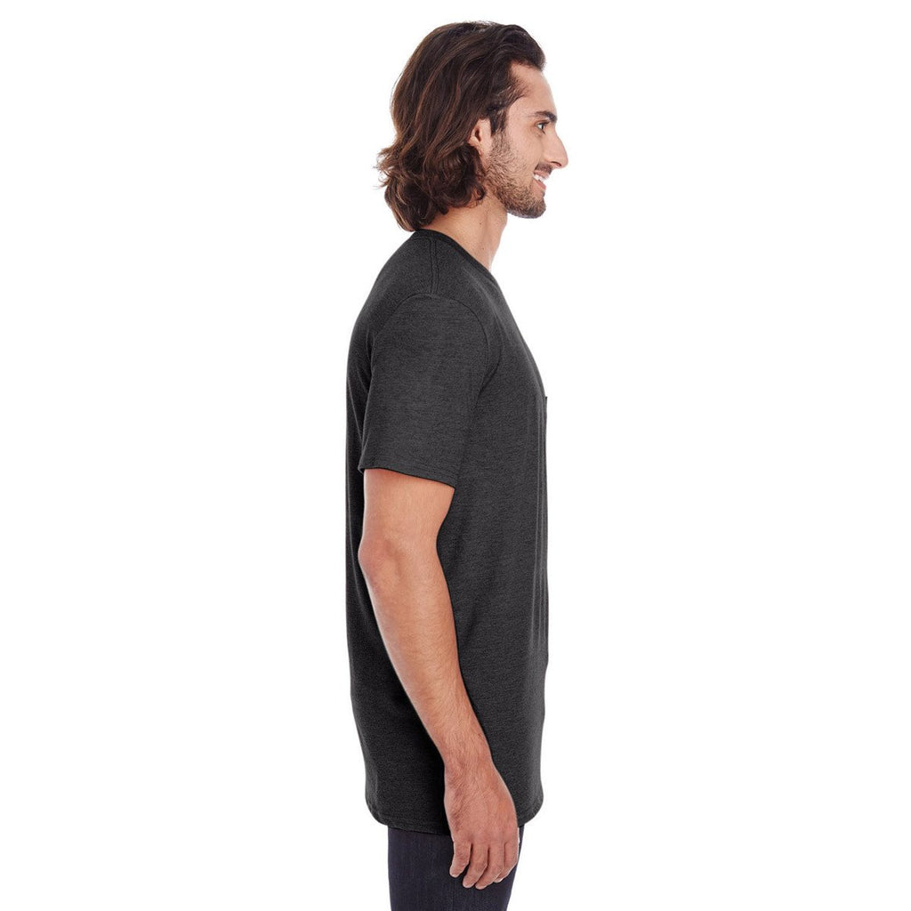 Anvil Men's Smoke Lightweight Pocket Tee