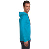 Anvil Men's Caribbean Blue Lightweight Long-Sleeve Hooded T-Shirt